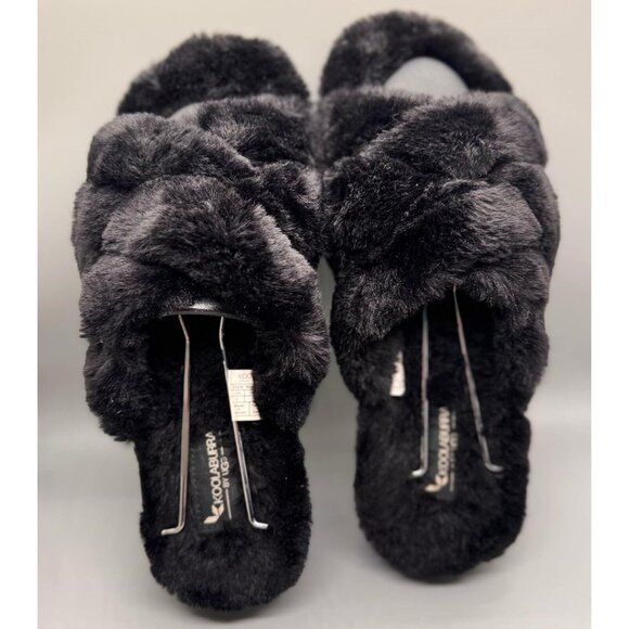 KOOLABURRA BY UGG Womens Size 9 CAMEAL SLIDE Black 1127481 Slippers - Picture 1 of 6